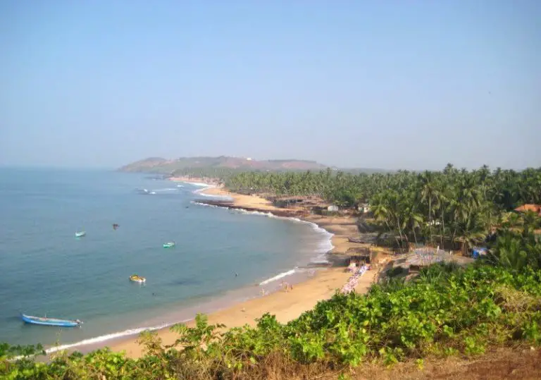 Top view of Anjuna beach