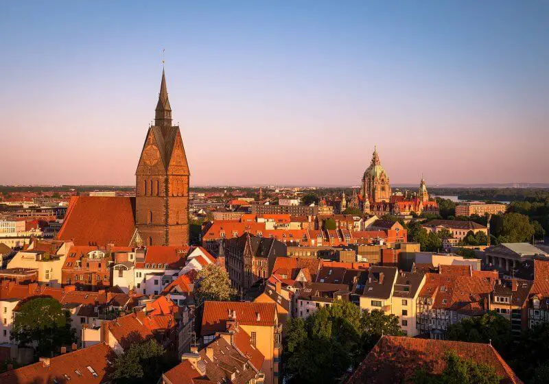 Tourist's guide to Hanover, the city of parks and gardens in Germany