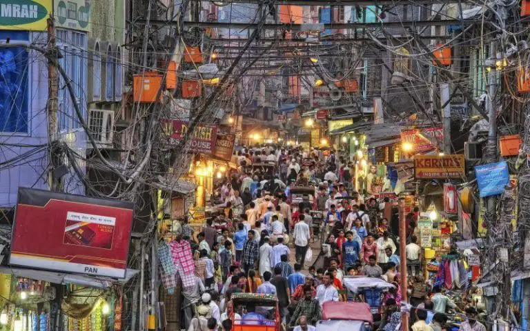 View of the Chandni Chuok Market in New Delhi