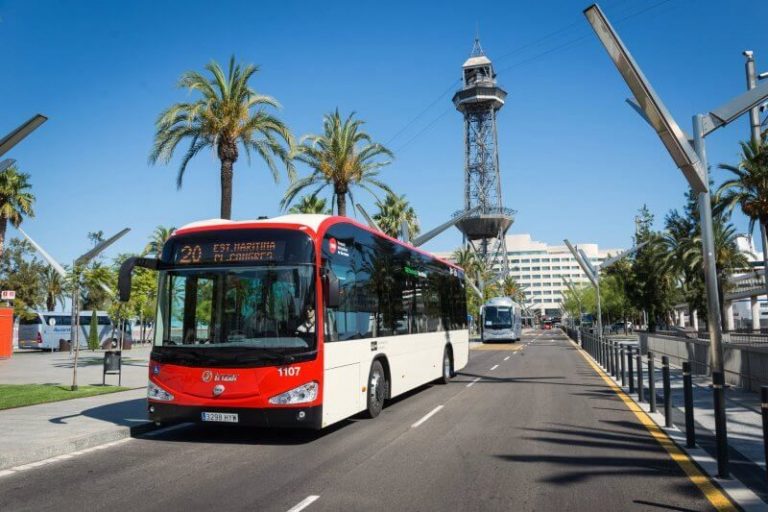 City bus in Barcelona