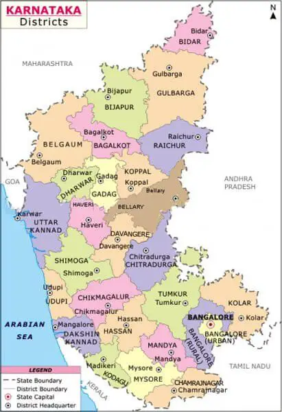 Karnataka State Map