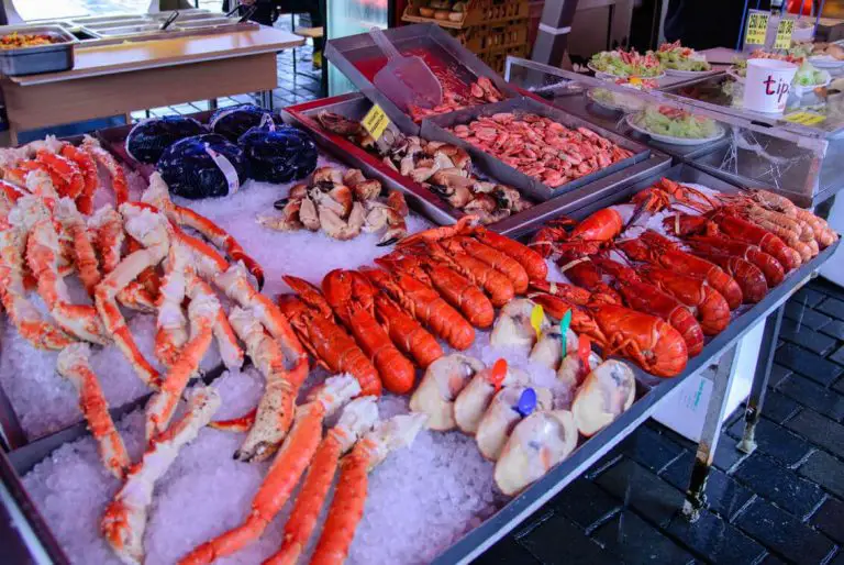 Norwegian seafood in the market