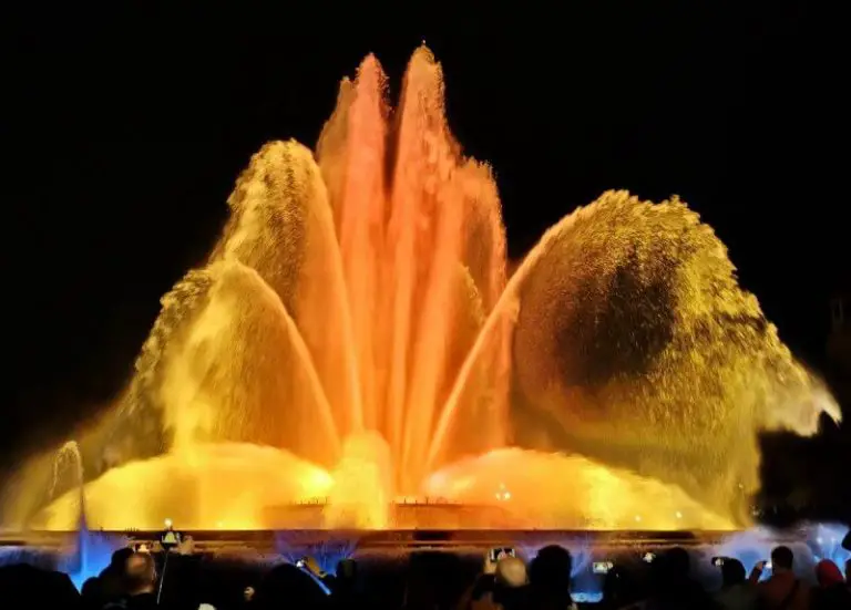 Yellow Montjuic Fountain