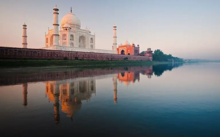 River near the Taj Mahal
