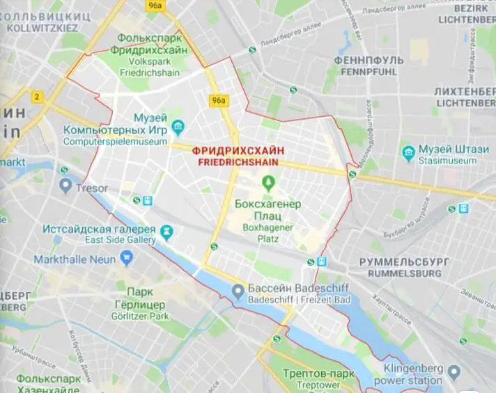 Friedrichshain Map