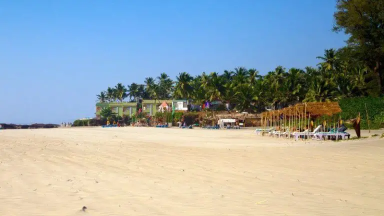 Beach in the resort of Ashvem