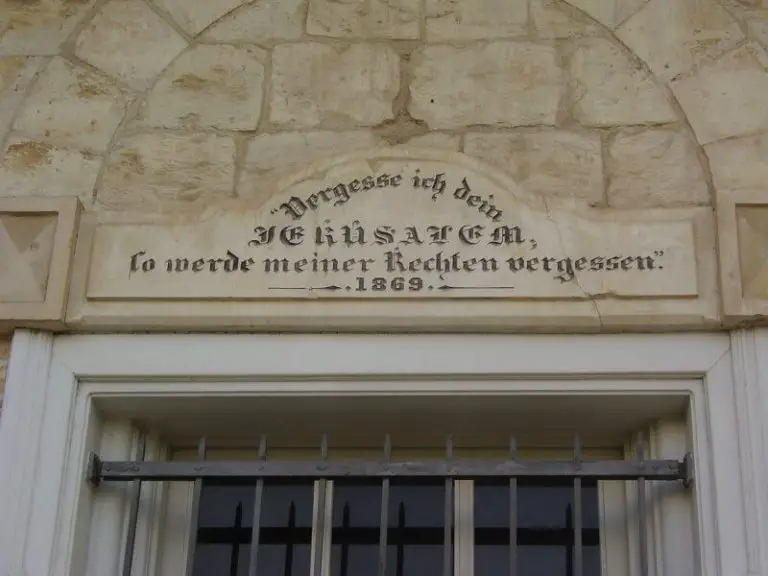The inscriptions on the houses in the "German Colony"