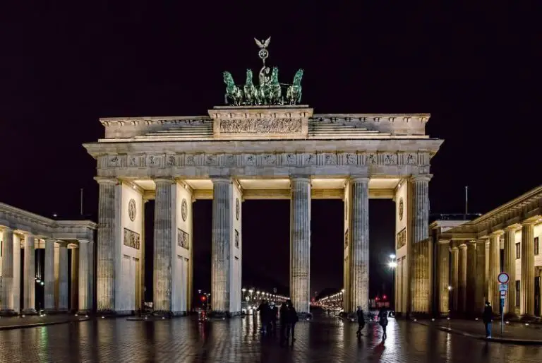 Brandenburg Gate in the evening