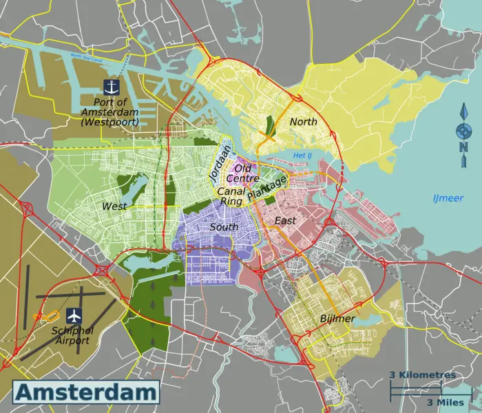 Amsterdam city districts