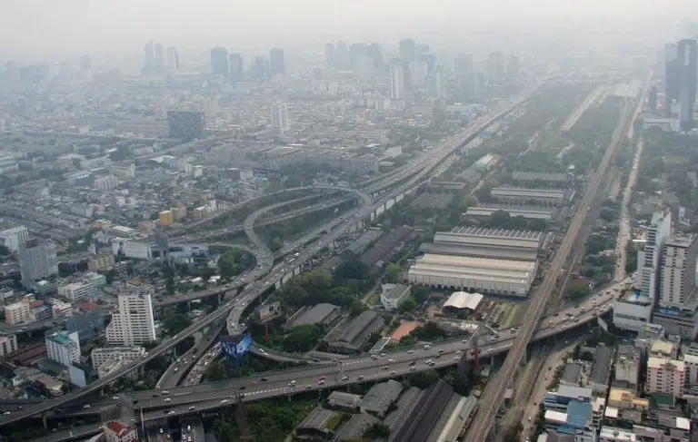 Happy Bangkok Covered in Smog