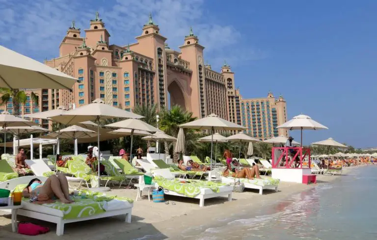 Private beach Hotel Atlantis The Palm