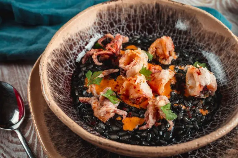 Black Risotto with Squid