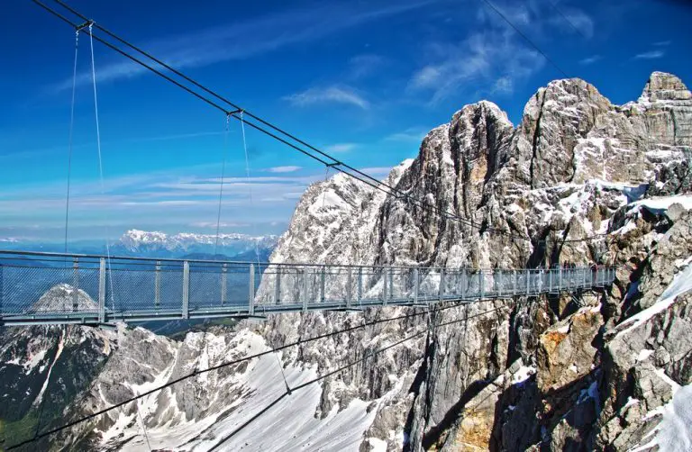 Bridge over the Dachstein Glacier