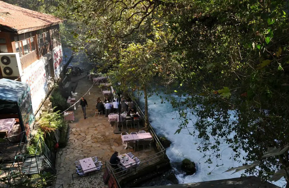 Cafe near the Upper Duden Waterfall