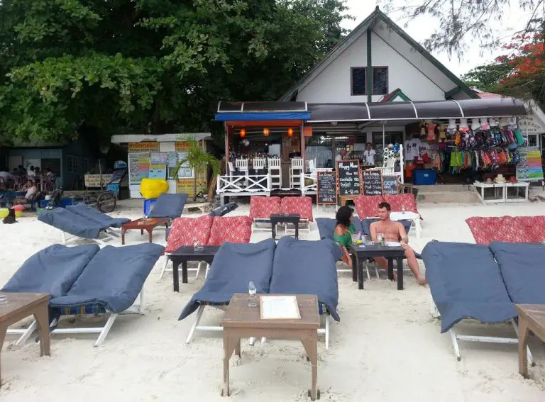 Cafe on the beach of Ao Cho