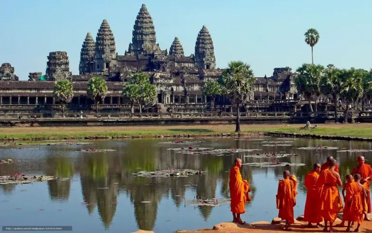 Giant Angkor Wat complex