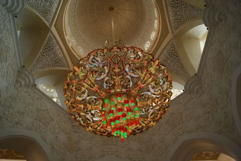 Chandelier in the mosque