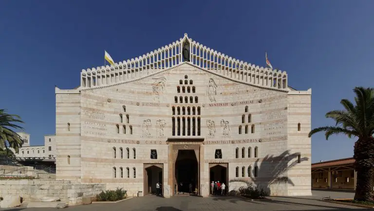 Temple of the Annunciation in Nazareth in Israel