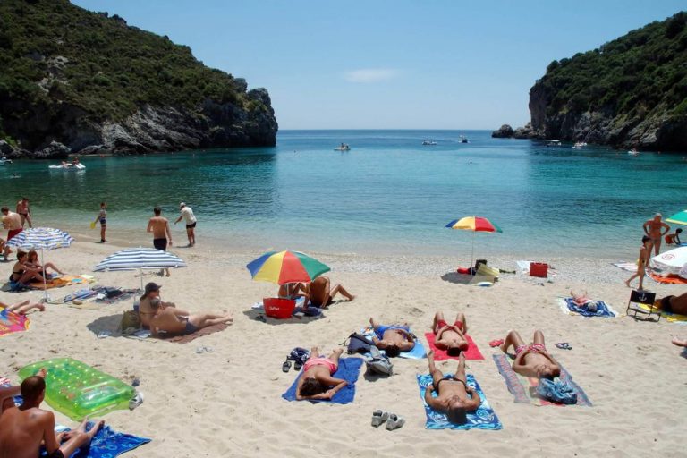 Holidays on the beach of Corfu