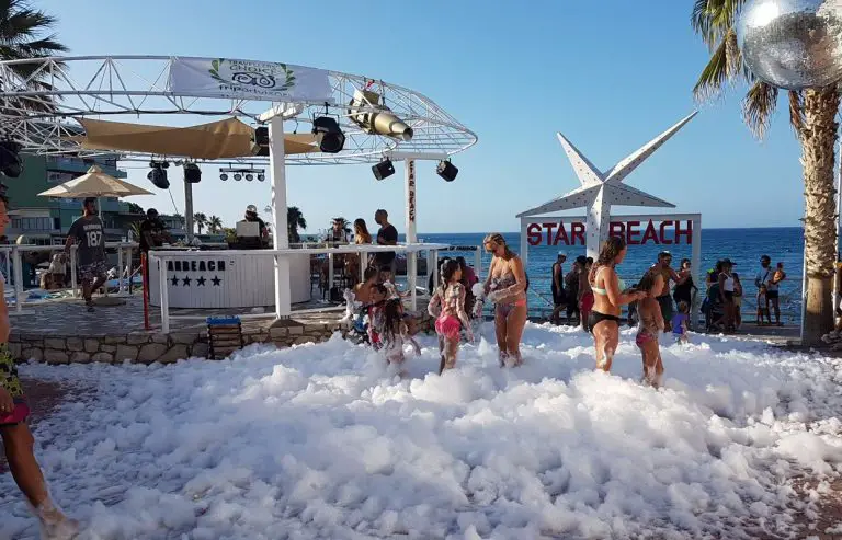 Foamy party at Star Beach