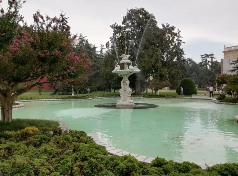 Fountain in the territory of Dolmabahce Palace