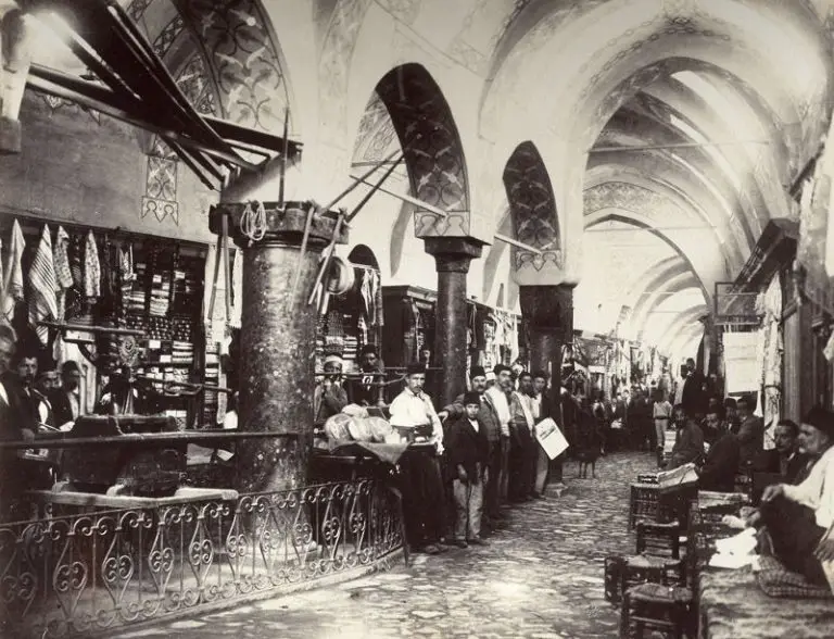 Grand Bazaar in Istanbul in 1890