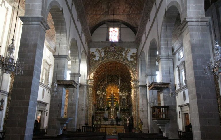 The interior of the church of Sao Jose