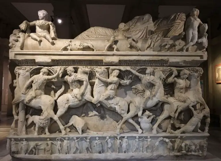 One of the sarcophagi
