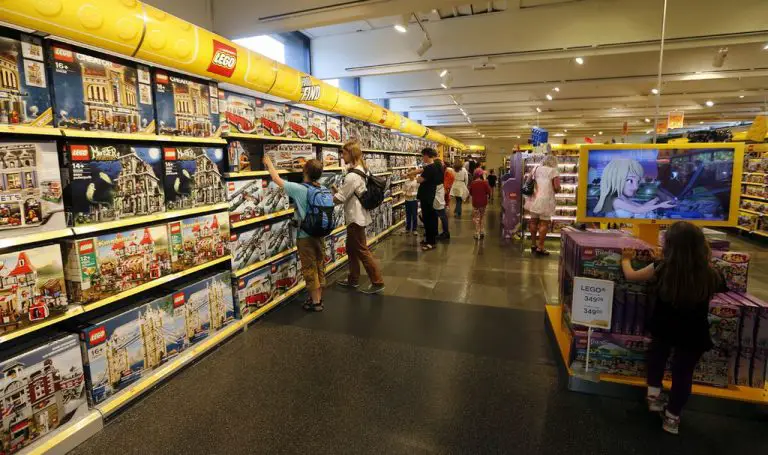 The largest lego store in Billund Legoland