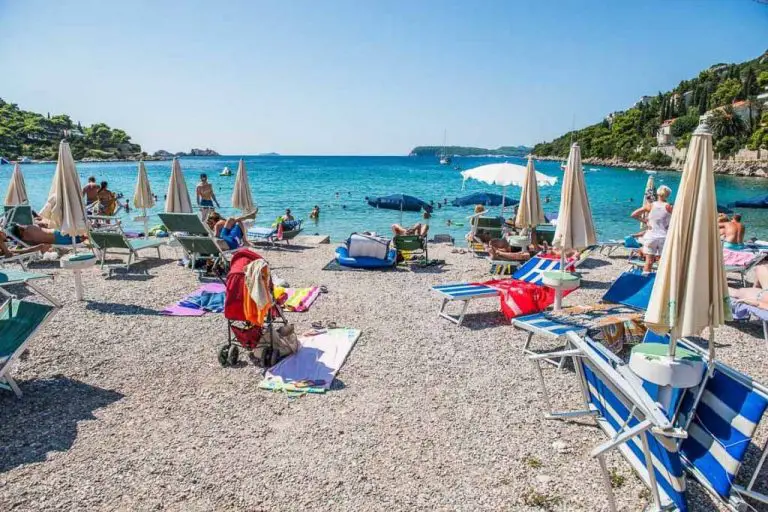 Lapad Beach in Dubrovnik