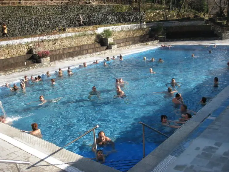 Thermal spring in the resort of Loutraki