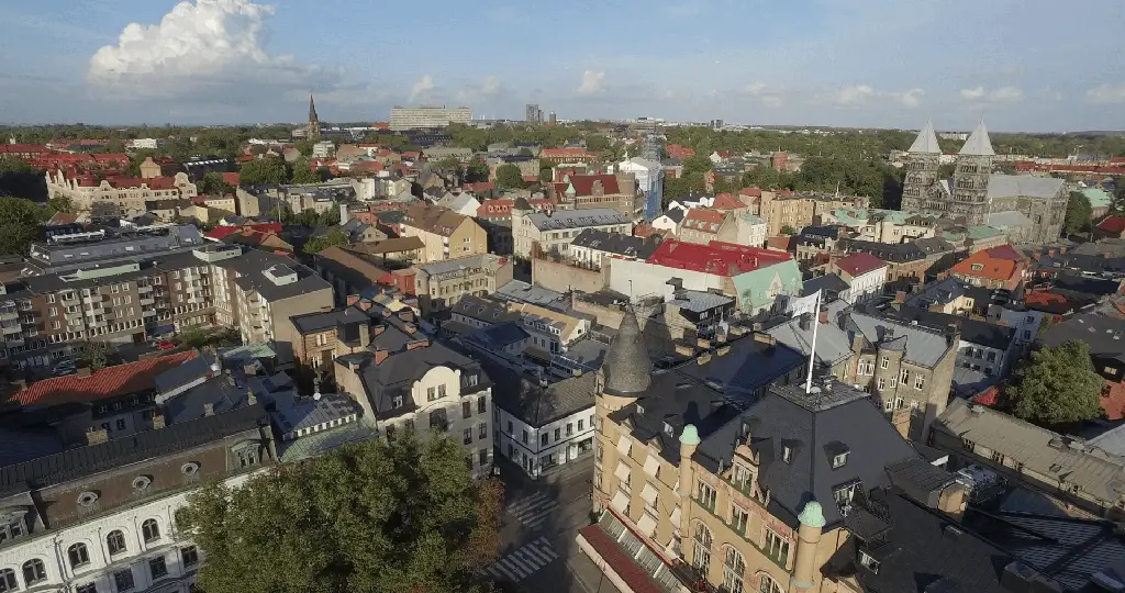 Tourist's guide to Lund, a small forest town in Sweden