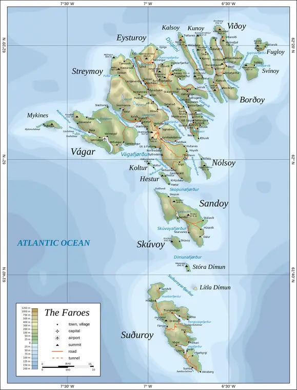 Faroe Islands Map