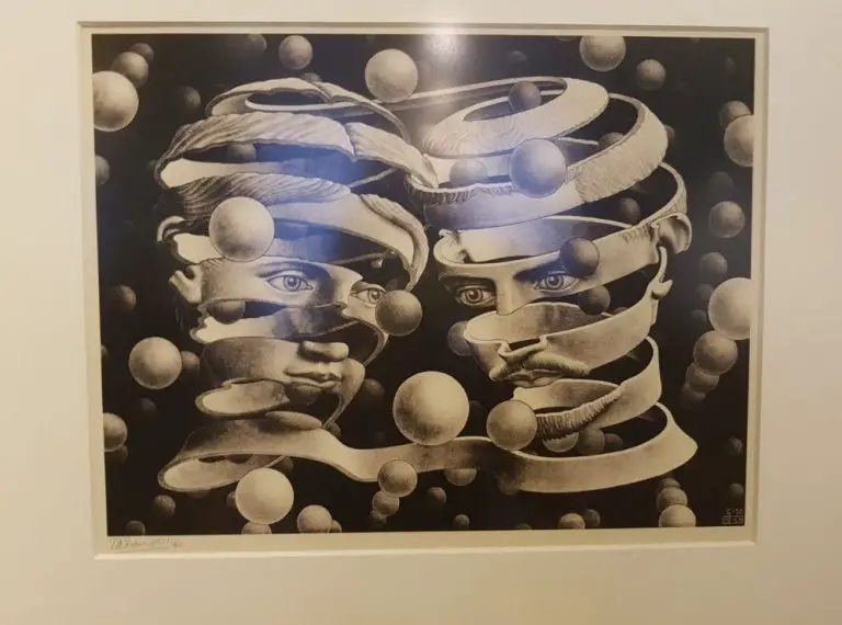 Painting at the Escher Museum