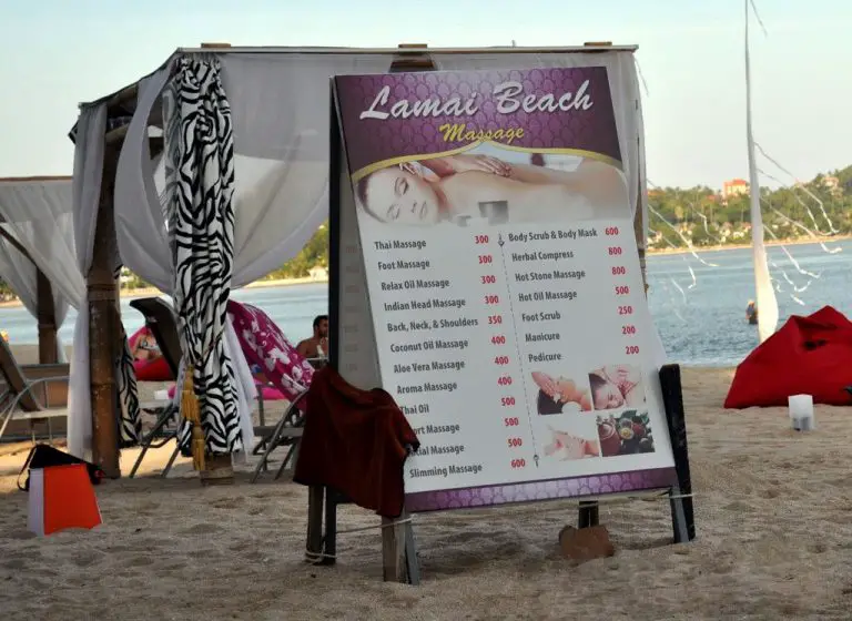 Different types of massages are sure to be offered on the coast.