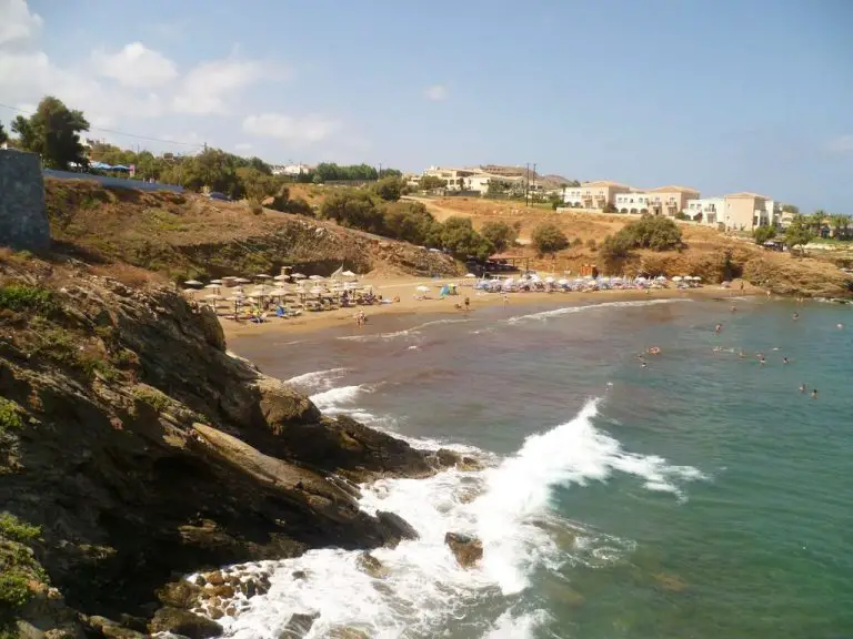 View of Panormo Beach