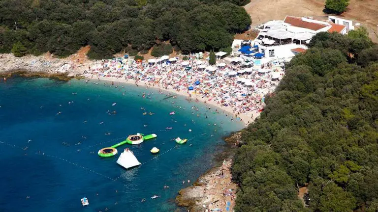 Aerial view of Ambrela beach