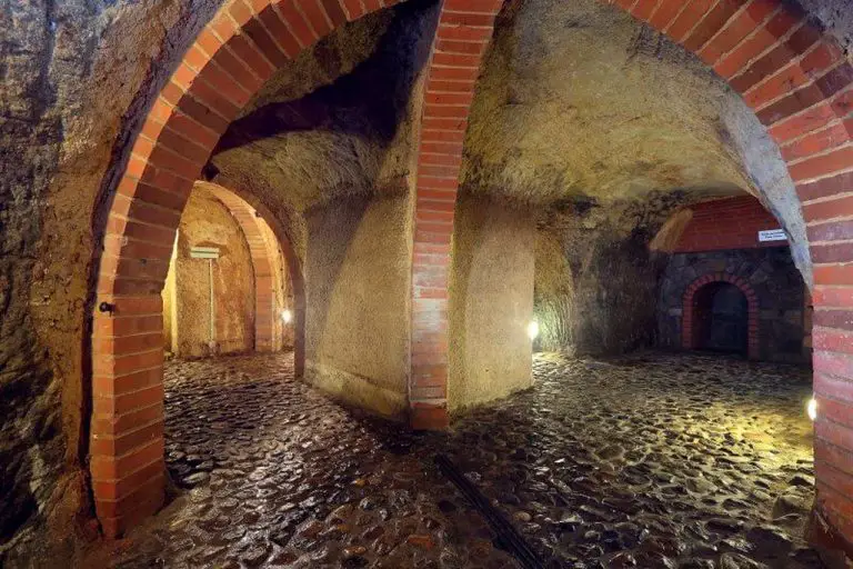 Plzen historical dungeon in the Czech Republic