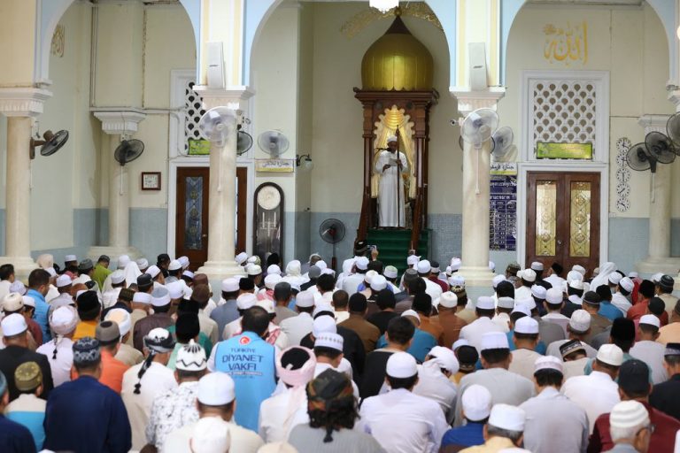 Prayer at the mosque