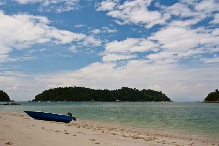 Holidays on the beach of Pangkor Island, Malaysia