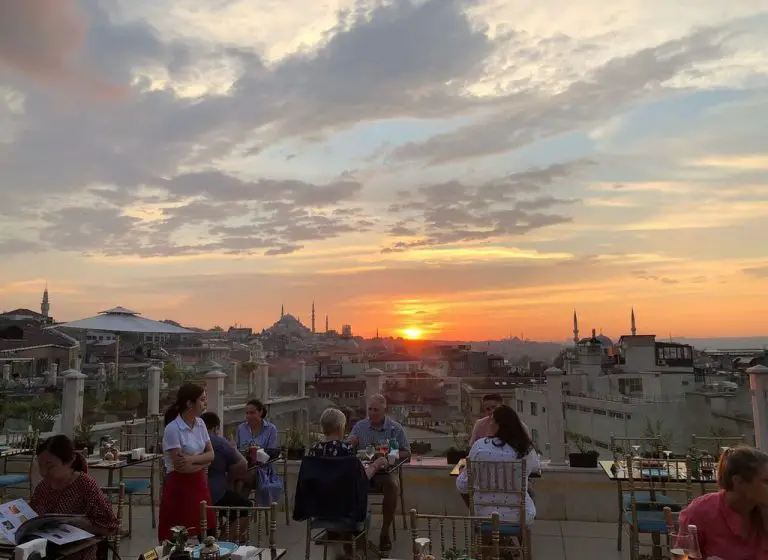 Panoramic view from Roof Mezze 360 ​​restaurant