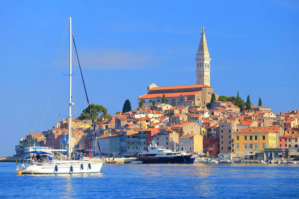 Most popular beaches and main attractions in Rovinj, Croatia