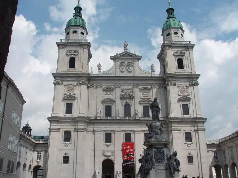 The main facade of the cathedral