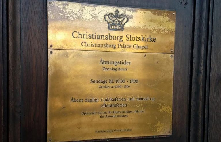 Schedule of Christiansborg Palace
