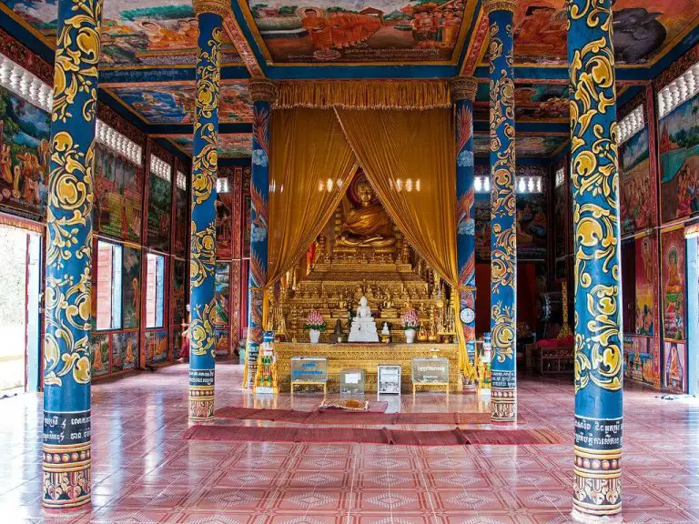 At Wat Krom Temple