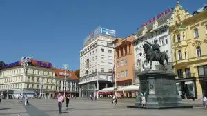Josip Jelacic Square in Zagreb