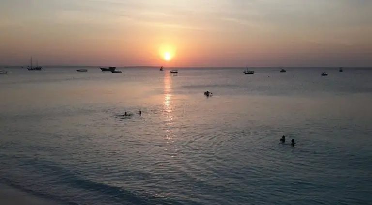 Sunset at Nungwi Beach