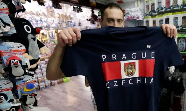 T-shirt with the symbols of the Czech Republic