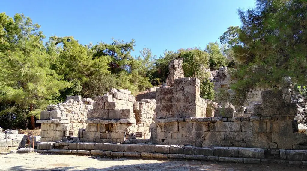 The ruins of the old city of Phaselis
