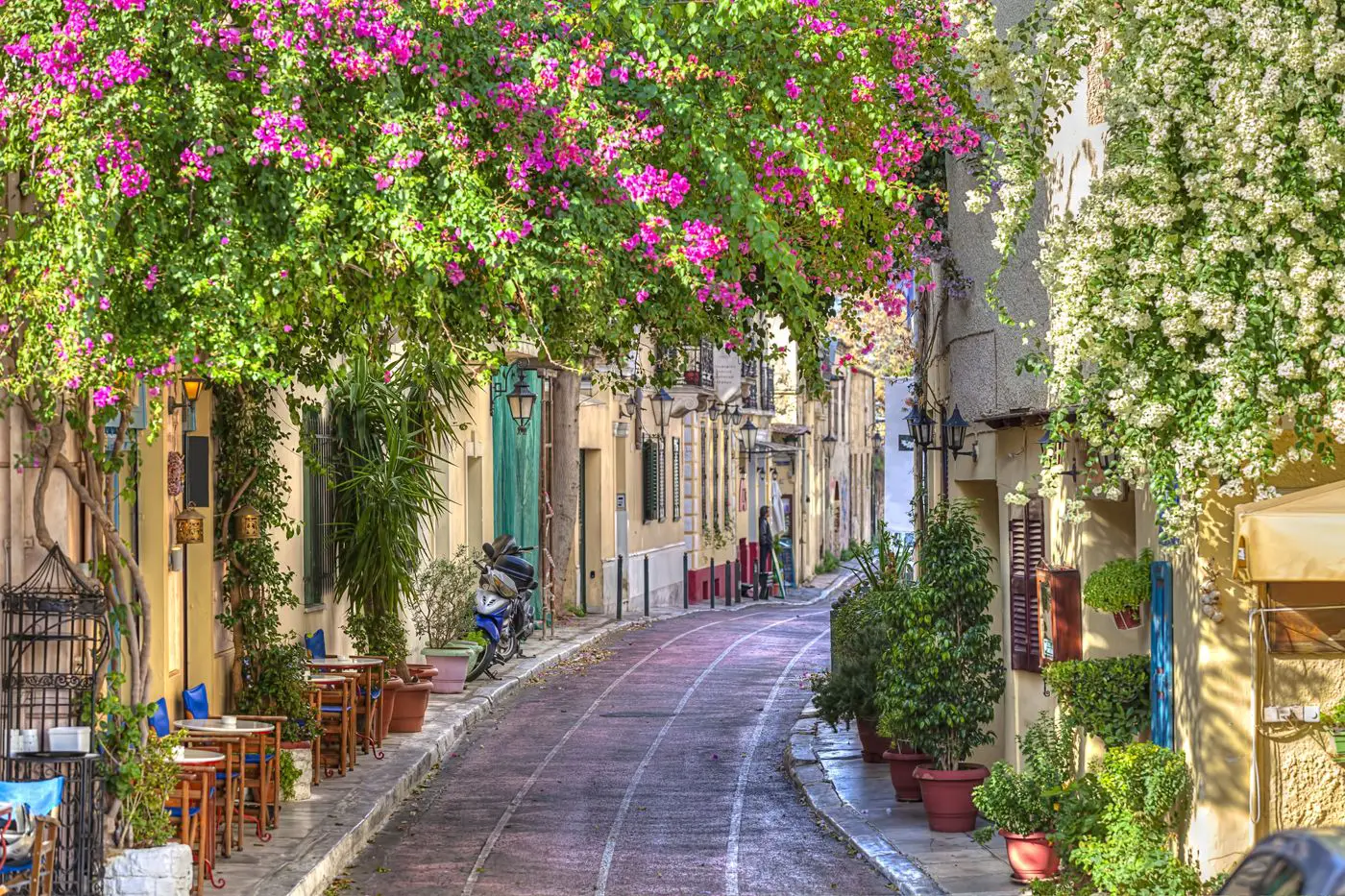 The streets of Plaka Athens